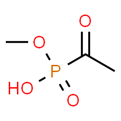 ChemSpider 2D Image | Methyl hydrogen acetylphosphonate | C3H7O4P