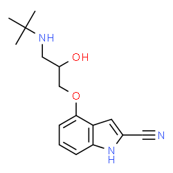 ChemSpider 2D Image | Cyanopindolol | C16H21N3O2