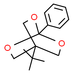 ChemSpider 2D Image | 4-tert-Butyl-1-phenyl-2,6,7-trioxabicyclo[2.2.2]octane | C15H20O3