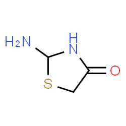 ChemSpider 2D Image | 2-Amino-1,3-thiazolidin-4-one | C3H6N2OS