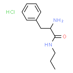 ChemSpider 2D Image | N-Propylphenylalaninamide hydrochloride (1:1) | C12H19ClN2O