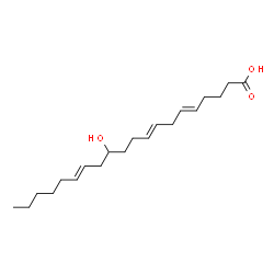 ChemSpider 2D Image | 12-hydroxy-5,8,14-eicosatrienoic acid | C20H34O3