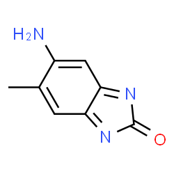 ChemSpider 2D Image | 5-Amino-6-methyl-2-benzimidazolone | C8H7N3O