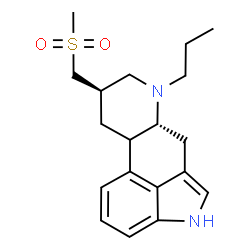 ChemSpider 2D Image | (8beta,10xi)-8-[(Methylsulfonyl)methyl]-6-propylergoline | C19H26N2O2S