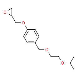 ChemSpider 2D Image | 2-({4-[(2-Isopropoxyethoxy)methyl]phenoxy}methyl)oxirane | C15H22O4