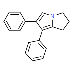 ChemSpider 2D Image | 2,3-Dihydro-6,7-diphenyl-1H-pyrrolizine | C19H17N