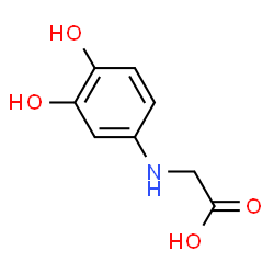 ChemSpider 2D Image | N-(3,4-Dihydroxyphenyl)glycine | C8H9NO4
