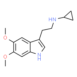 ChemSpider 2D Image | N-Cyclopropyl-5,6-dimethoxytryptamine | C15H20N2O2