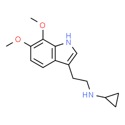 ChemSpider 2D Image | N-Cyclopropyl-6,7-dimethoxytryptamine | C15H20N2O2