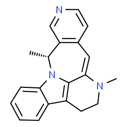 ChemSpider 2D Image | (13R)-7,13-Dimethyl-5,6,7,13-tetrahydro-7,11,13a-triazabenzo[5,6]cyclohepta[1,2,3-jk]fluorene | C20H19N3