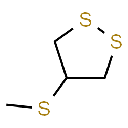 ChemSpider 2D Image | 4-Methylthio-1,2-dithiolane | C4H8S3