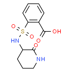 ChemSpider 2D Image | 2-[(2-Oxo-3-piperidinyl)sulfamoyl]benzoic acid | C12H14N2O5S
