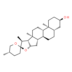 ChemSpider 2D Image | (3alpha,5alpha,25S)-Spirostan-3-ol | C27H44O3