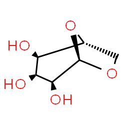 ChemSpider 2D Image | (1R,2R,3R,4S,5R)-6,8-Dioxabicyclo[3.2.1]octane-2,3,4-triol | C6H10O5