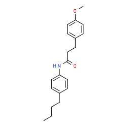 ChemSpider 2D Image | N-(4-Butylphenyl)-3-(4-methoxyphenyl)propanamide | C20H25NO2