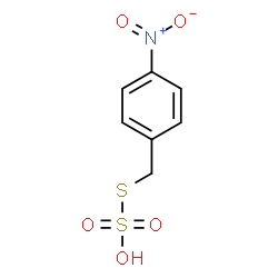 ChemSpider 2D Image | S-(4-Nitrobenzyl) hydrogen sulfurothioate | C7H7NO5S2