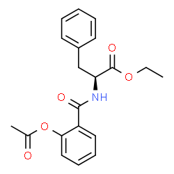 ChemSpider 2D Image | Ethyl N-(2-acetoxybenzoyl)-L-phenylalaninate | C20H21NO5