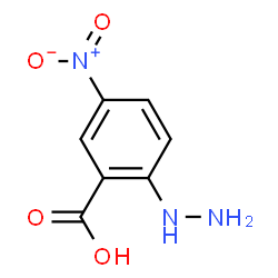 ChemSpider 2D Image | 2-Hydrazino-5-nitrobenzoic acid | C7H7N3O4