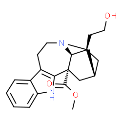 ChemSpider 2D Image | Methyl 21-hydroxyibogamine-18-carboxylate | C21H26N2O3