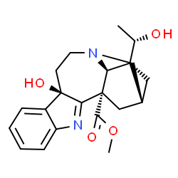 ChemSpider 2D Image | Methyl (4alpha,9beta,20S)-9,20-dihydroxy-10,16-didehydro-9,10-dihydroibogamine-18-carboxylate | C21H26N2O4