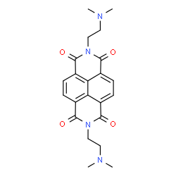 ChemSpider 2D Image | 2,7-Bis[2-(dimethylamino)ethyl]benzo[lmn][3,8]phenanthroline-1,3,6,8(2H,7H)-tetrone | C22H24N4O4