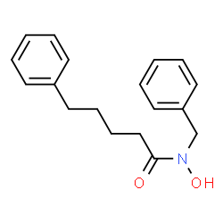 ChemSpider 2D Image | N-Benzyl-N-hydroxy-5-phenylpentanamide | C18H21NO2