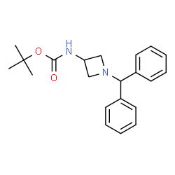 ChemSpider 2D Image | tert-Butyl-[1-(diphenylmethyl)azetidin-3-yl]carbamat | C21H26N2O2