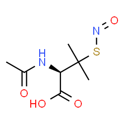 ChemSpider 2D Image | S-Nitroso-N-acetylpenicillamine | C7H12N2O4S