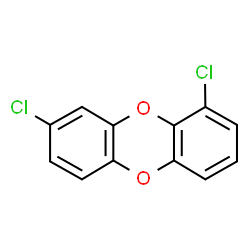 ChemSpider 2D Image | 1,8-Dichlorooxanthrene | C12H6Cl2O2