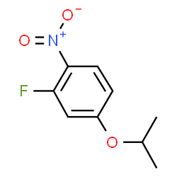 ChemSpider 2D Image | 2-Fluoro-4-isopropoxy-1-nitrobenzene | C9H10FNO3