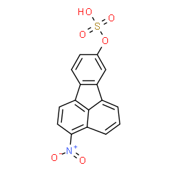 ChemSpider 2D Image | 3-Nitro-8-fluoranthenyl hydrogen sulfate | C16H9NO6S