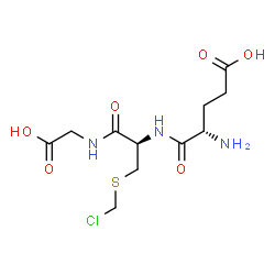 ChemSpider 2D Image | L-alpha-Glutamyl-S-(chloromethyl)-L-cysteinylglycine | C11H18ClN3O6S