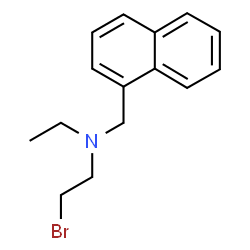 ChemSpider 2D Image | 2-Bromo-N-ethyl-N-(1-naphthylmethyl)ethanamine | C15H18BrN