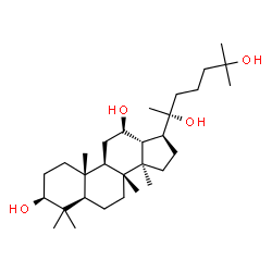 ChemSpider 2D Image | (3beta,12beta,20R)-Dammarane-3,12,20,25-tetrol | C30H54O4