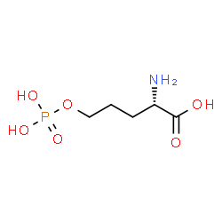 ChemSpider 2D Image | 5-(Phosphonooxy)-L-norvaline | C5H12NO6P