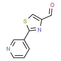 ChemSpider 2D Image | 2-(3-Pyridinyl)-1,3-thiazole-4-carbaldehyde | C9H6N2OS