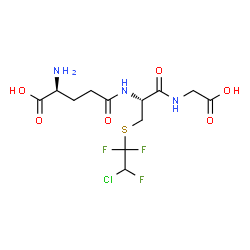 ChemSpider 2D Image | L-gamma-Glutamyl-S-(2-chloro-1,1,2-trifluoroethyl)-L-cysteinylglycine | C12H17ClF3N3O6S