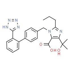 ChemSpider 2D Image | Olmesartan | C24H26N6O3