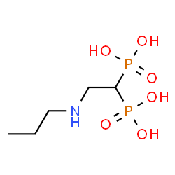 ChemSpider 2D Image | [2-(Propylamino)-1,1-ethanediyl]bis(phosphonic acid) | C5H15NO6P2