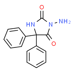 ChemSpider 2D Image | 3-Amino-5,5-diphenyl-2,4-imidazolidinedione | C15H13N3O2