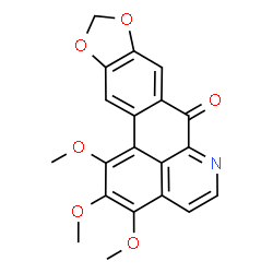 ChemSpider 2D Image | 1,2,3-Trimethoxy-7H-benzo[de][1,3]benzodioxolo[5,6-g]quinolin-7-one | C20H15NO6