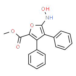 ChemSpider 2D Image | Methyl 3,4-diphenyl-5-hydroxylamino-2-furoate | C18H15NO4