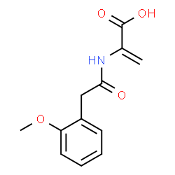 ChemSpider 2D Image | 2-{[(2-Methoxyphenyl)acetyl]amino}acrylic acid | C12H13NO4