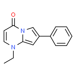 ChemSpider 2D Image | 1-Ethyl-7-phenylpyrrolo[1,2-a]pyrimidin-4(1H)-one | C15H14N2O