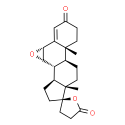 ChemSpider 2D Image | (1aR,5aR,5bS,7aS,8R,10aS,10bR,10cS)-5a,7a-Dimethyl-4,5,5a,5b,6,7,7a,9,10,10a,10b,10c-dodecahydro-3'H-spiro[cyclopenta[1,2]phenanthro[9,10-b]oxirene-8,2'-furan]-3,5'(1aH,4'H)-dione | C22H28O4