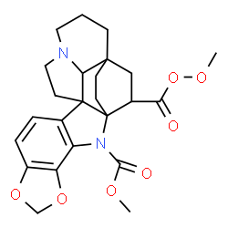 ChemSpider 2D Image | Methyl 21-[(methylperoxy)carbonyl]-5,7-dioxa-2,15-diazaheptacyclo[17.2.2.1~12,15~.0~1,12~.0~3,11~.0~4,8~.0~19,24~]tetracosa-3,8,10-triene-2-carboxylate | C24H28N2O7
