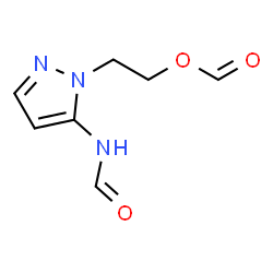 ChemSpider 2D Image | 5-Formamide-1-(2-formyloxyethl)pyrazole | C7H9N3O3