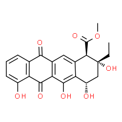 ChemSpider 2D Image | Aklavinone | C22H20O8