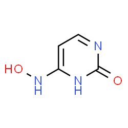 ChemSpider 2D Image | 6-(Hydroxyamino)-2(1H)-pyrimidinone | C4H5N3O2