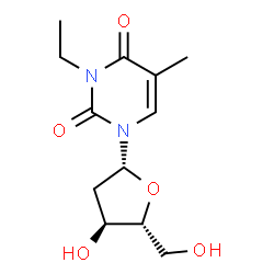 ChemSpider 2D Image | 3-Ethylthymidine | C12H18N2O5